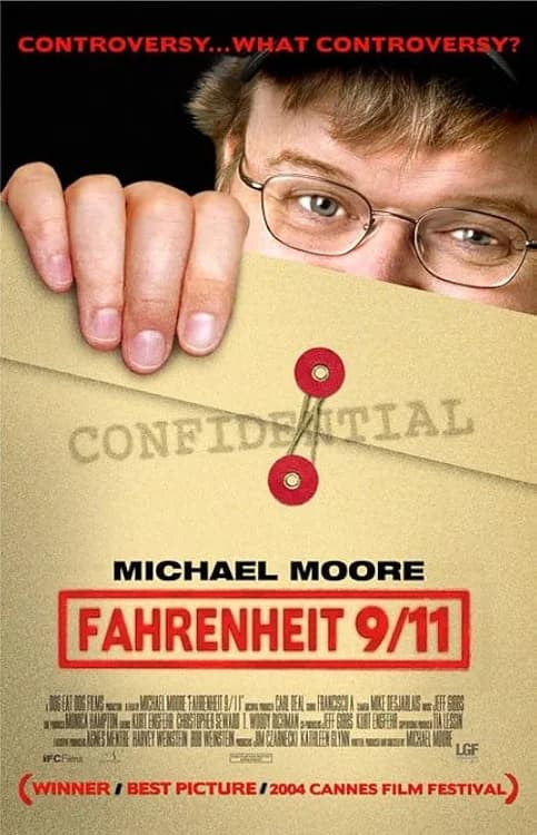 Fahrenheit 9/11 film posteri